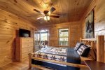 Upper Level Bedroom with Porch Access Overlooking Downtown Helen